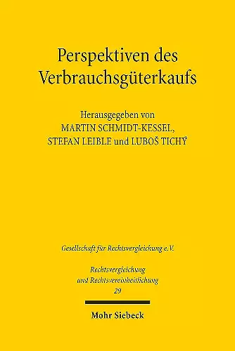 Perspektiven des Verbrauchsgüterkaufs cover