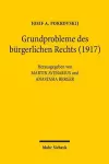 Grundprobleme des bürgerlichen Rechts (1917) cover