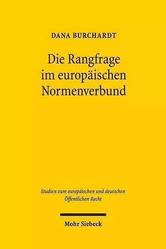 Die Rangfrage im europäischen Normenverbund cover