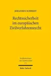 Rechtssicherheit im europäischen Zivilverfahrensrecht cover