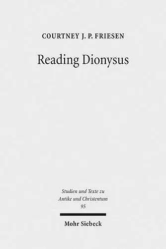 Reading Dionysus cover