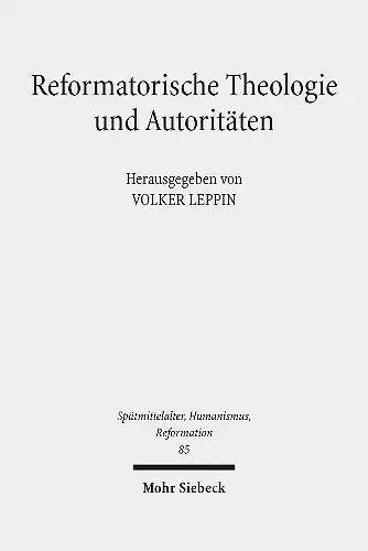 Reformatorische Theologie und Autoritäten cover