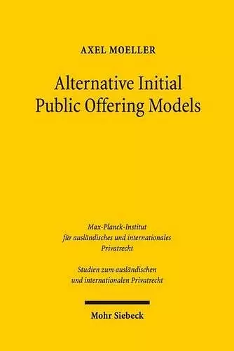 Alternative Initial Public Offering Models cover