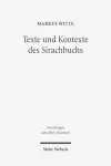 Texte und Kontexte des Sirachbuchs cover