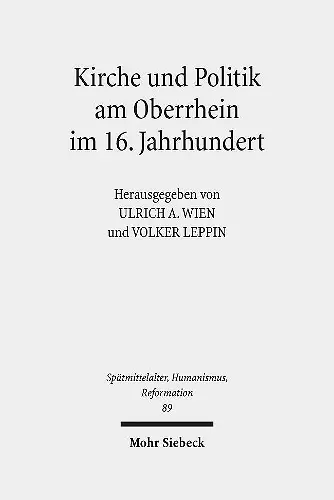 Kirche und Politik am Oberrhein im 16. Jahrhundert cover