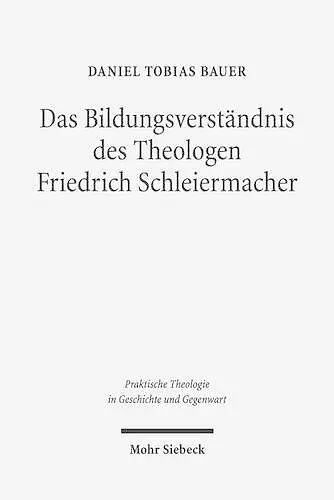 Das Bildungsverständnis des Theologen Friedrich Schleiermacher cover