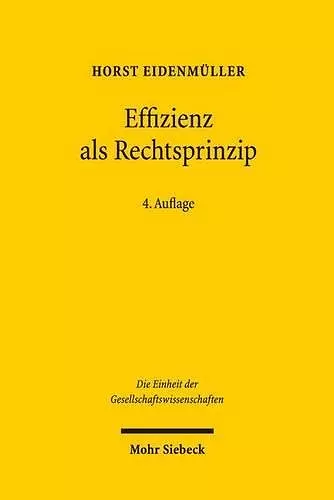 Effizienz als Rechtsprinzip cover