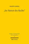 "Im Namen des Rechts" cover