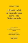 Leihmutterschaft im Internationalen Privat- und Verfahrensrecht cover