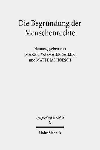 Die Begründung der Menschenrechte cover