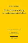 Die Gerichtsverwaltung in Deutschland und Italien cover