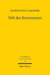 Welt der Kommentare cover