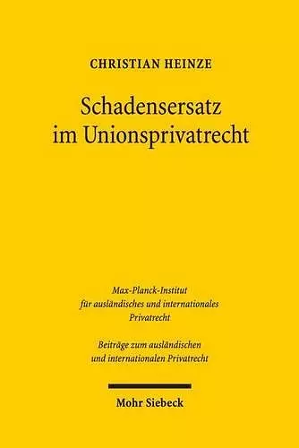 Schadensersatz im Unionsprivatrecht cover