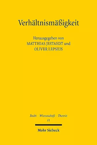 Verhältnismäßigkeit cover