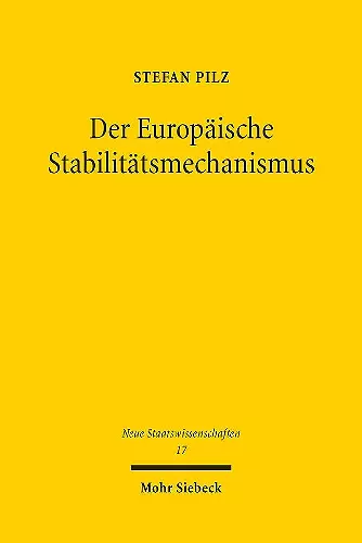 Der Europäische Stabilitätsmechanismus cover