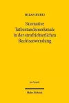 Normative Tatbestandsmerkmale in der strafrichterlichen Rechtsanwendung cover