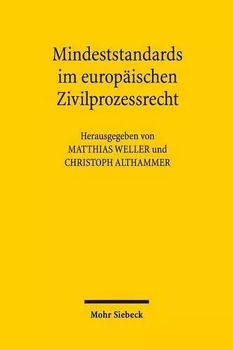 Mindeststandards im europäischen Zivilprozessrecht cover