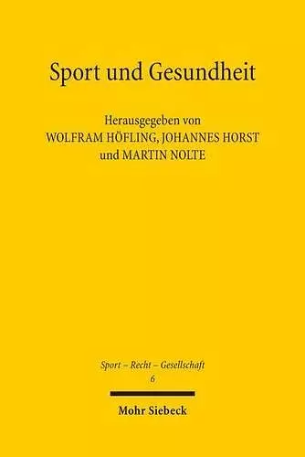 Sport und Gesundheit cover