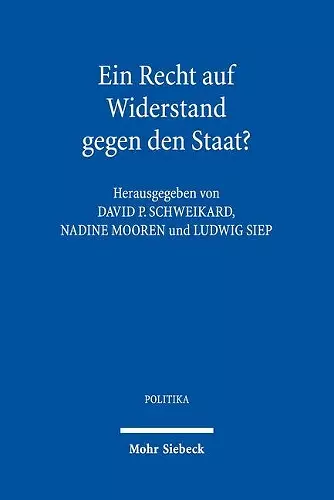 Ein Recht auf Widerstand gegen den Staat? cover