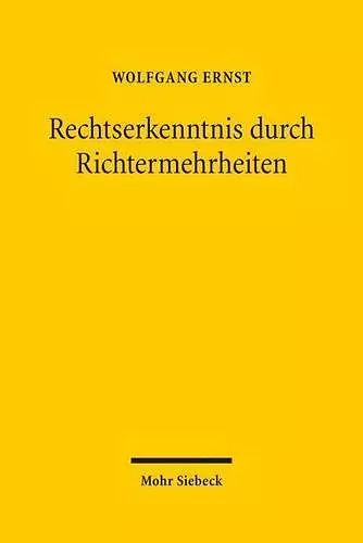 Rechtserkenntnis durch Richtermehrheiten cover