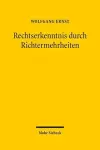 Rechtserkenntnis durch Richtermehrheiten cover