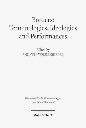 Borders: Terminologies, Ideologies, and Performances cover