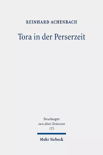 Tora in der Perserzeit cover