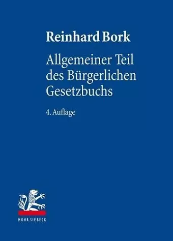 Allgemeiner Teil des Bürgerlichen Gesetzbuchs cover