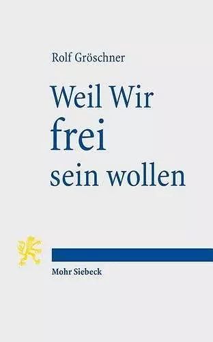 Weil Wir frei sein wollen cover