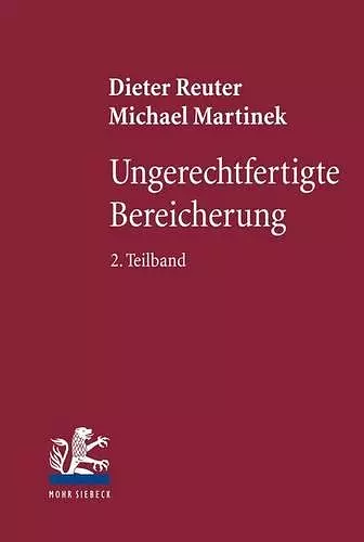 Ungerechtfertigte Bereicherung cover