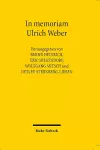 In memoriam Ulrich Weber cover