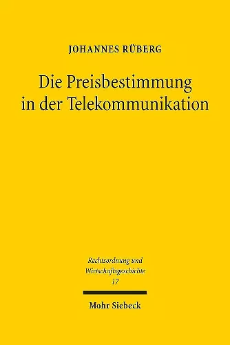 Die Preisbestimmung in der Telekommunikation cover