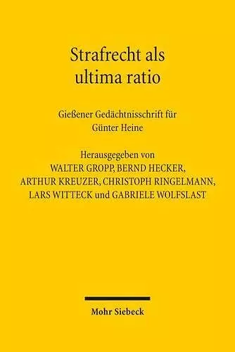 Strafrecht als ultima ratio cover