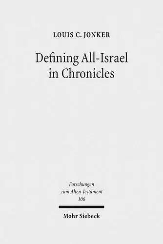 Defining All-Israel in Chronicles cover