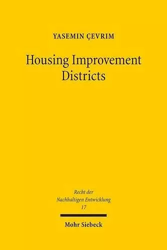 Housing Improvement Districts cover