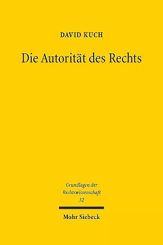 Die Autorität des Rechts cover