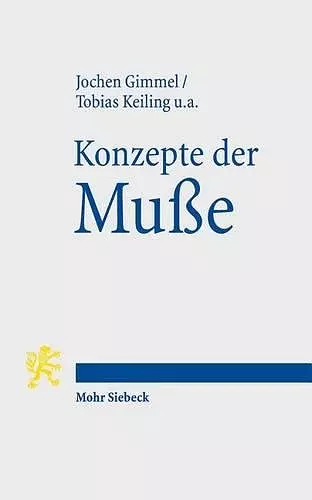 Konzepte der Muße cover