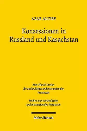 Konzessionen in Russland und Kasachstan cover