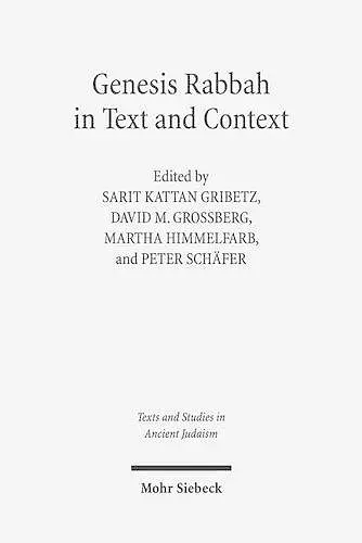 Genesis Rabbah in Text and Context cover