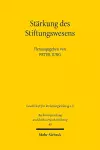 Stärkung des Stiftungswesens cover