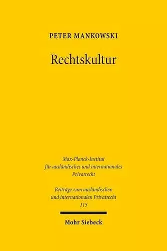 Rechtskultur cover