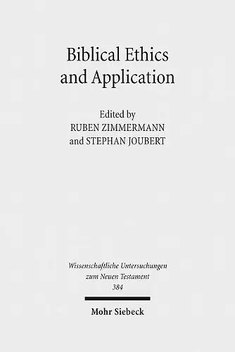 Biblical Ethics and Application cover