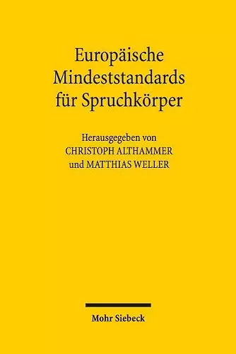 Europäische Mindeststandards für Spruchkörper cover