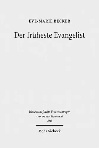 Der früheste Evangelist cover