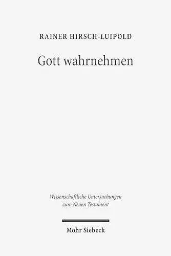 Gott wahrnehmen cover