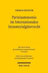 Parteiautonomie im Internationalen Immaterialgüterrecht cover