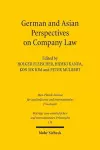 German and Asian Perspectives on Company Law cover