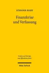 Finanzkrise und Verfassung cover