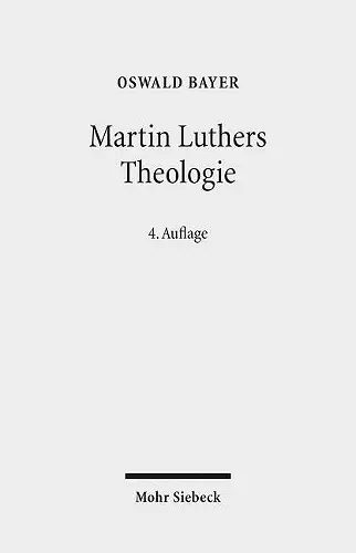 Martin Luthers Theologie cover