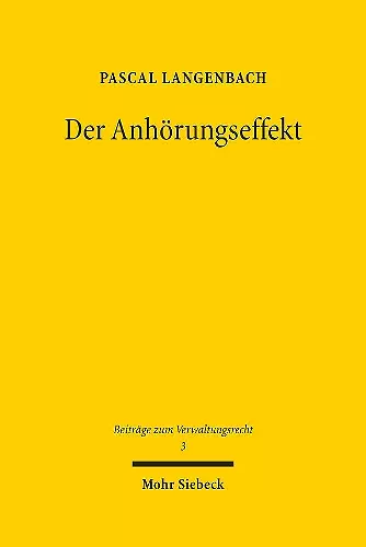 Der Anhörungseffekt cover